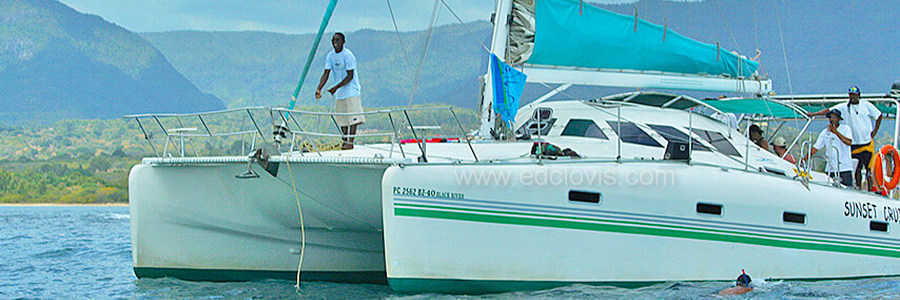 catamaran dauphin ilot benitiers ile maurice